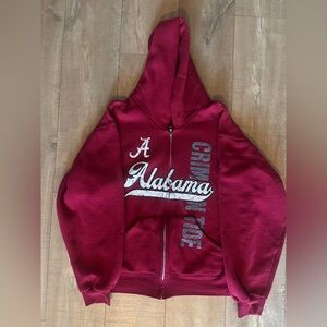 Soffe Maroon Zip-Up Alabama Hoodie